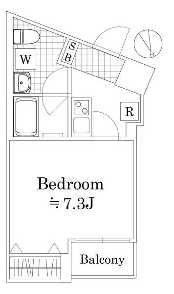 ラフィスタ横浜黄金町(1K/3階)の間取り写真