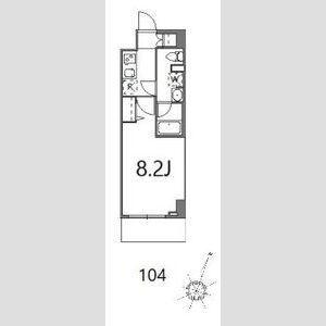 ティーステージジェイアール浜川崎(1K/1階)の間取り写真
