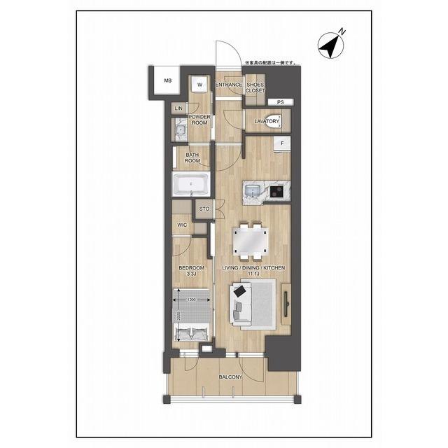 プレディアコート大森山王(1LDK/9階)の間取り写真