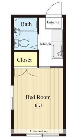 コーポハイネ(1K/2階)の間取り写真