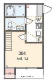 アザーレ・パッシオ本厚木B(1K/3階)の間取り写真