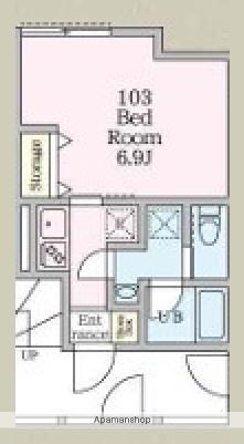 WISTERIA KIKUNA(1K/1階)の間取り写真