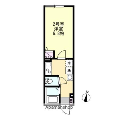 FELICE小田栄(1K/1階)の間取り写真