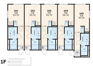 グラン橋本(ワンルーム/1階)の間取り写真