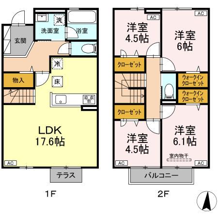 ロイヤル神木(4LDK)の間取り写真