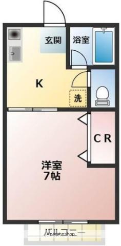 ザイライハウス(1K/1階)の間取り写真