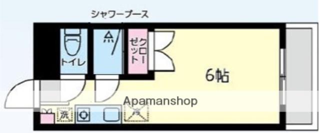 ヴィラクレスト橋本(ワンルーム/2階)の間取り写真