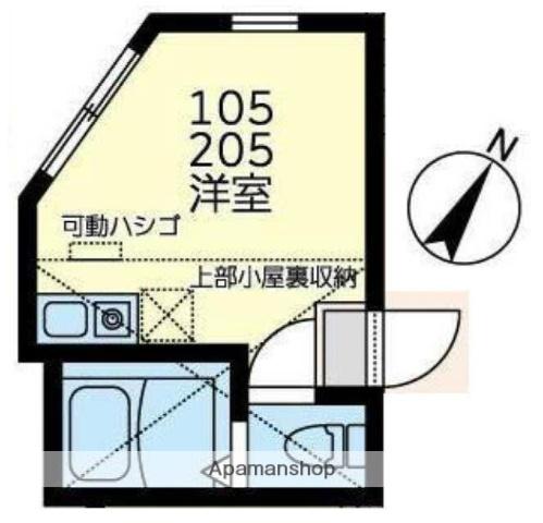 クラブ・ザ・ユナイトダイヤモンドプリンス(ワンルーム/1階)の間取り写真