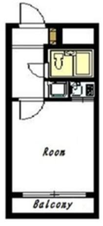 ケントコート藤沢善行(ワンルーム/3階)の間取り写真