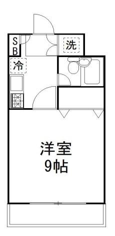 新丸子STMビル(1K/5階)の間取り写真