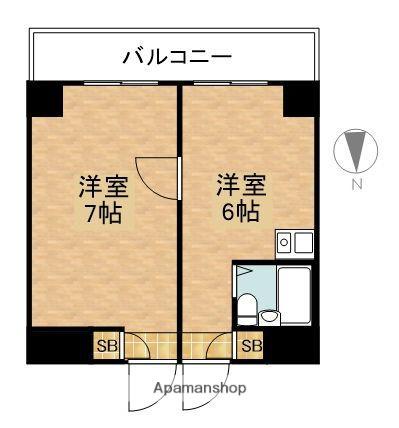 アビタシオン大倉山(1DK/1階)の間取り写真