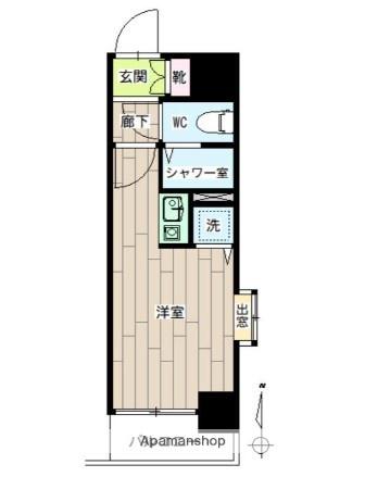 NICアーバンスピリッツ川崎(ワンルーム/8階)の間取り写真