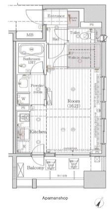 レグラス川崎(ワンルーム/4階)の間取り写真