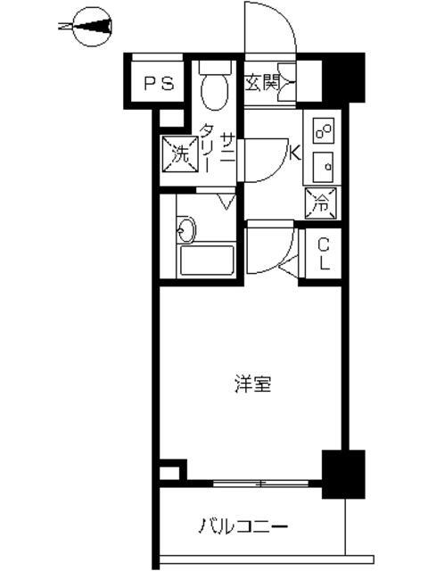 スカイコート川崎西口 6階階 間取り
