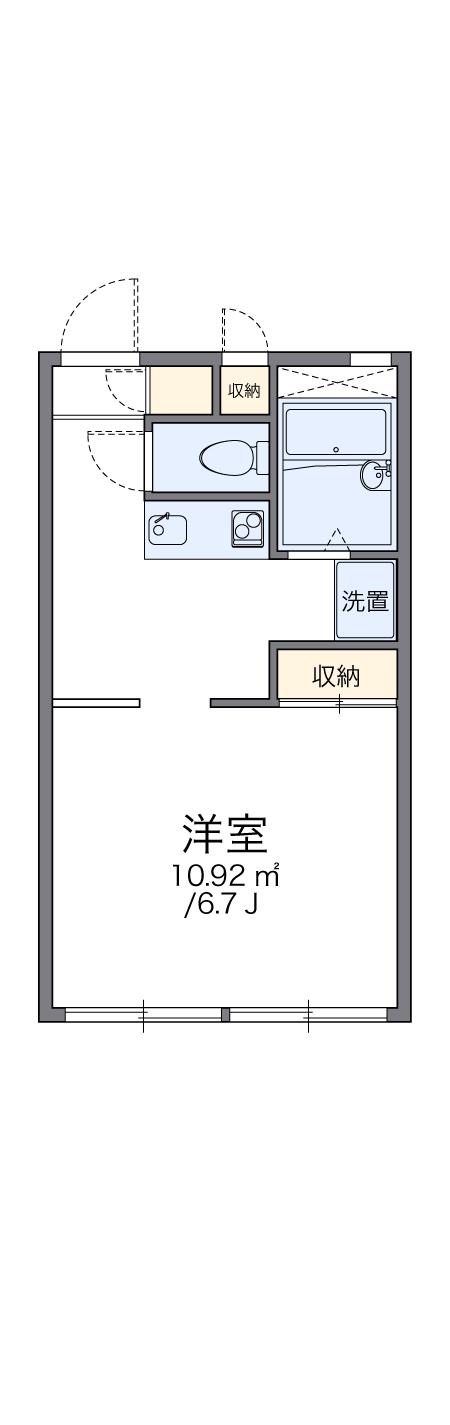 レオパレスミラノ 1階階 間取り