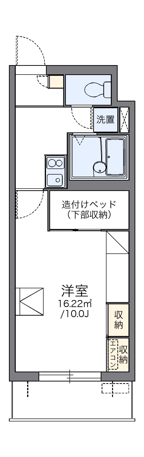 レオパレスパルコートE 1階階 間取り