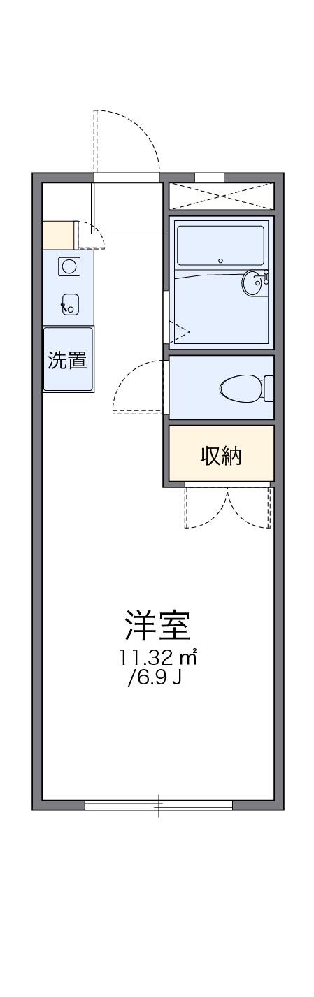 レオパレスANNEXEGAWA 3階階 間取り