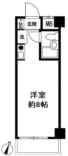 SEEDS鶴見中央(ワンルーム/3階)の間取り写真