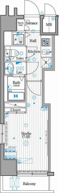 グランド・ガーラ新横浜North 11階階 間取り