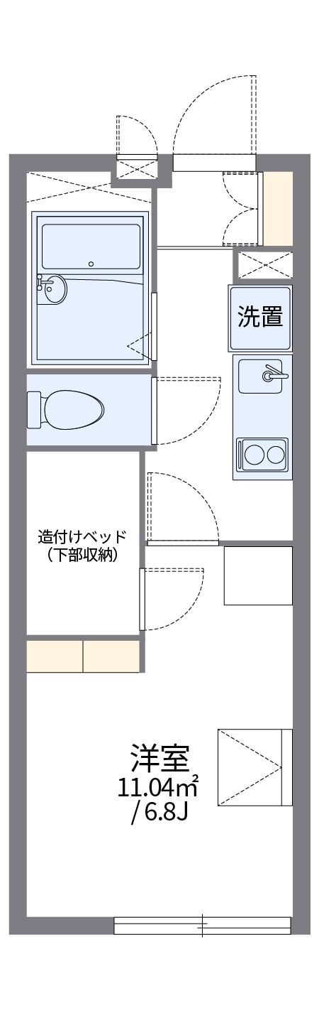 レオパレスたい(1K/2階)の間取り写真