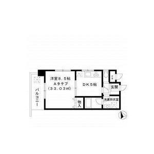 スペリオール市川(1DK/2階)の間取り写真