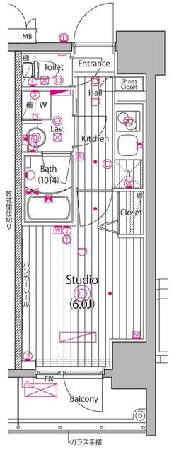 ガーラ・グランディ川崎榎町 13階階 間取り