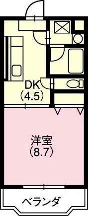 ジャン・リール(1DK/3階)の間取り写真