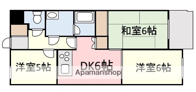 クレール・リラ(3DK/1階)の間取り写真