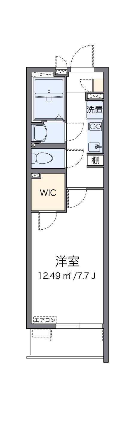 クレイノリンクス(1K/1階)の間取り写真