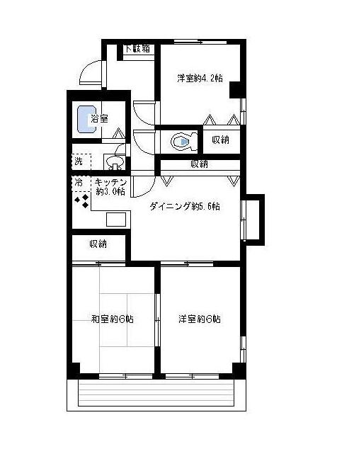 ロイヤルガーデンワコーレ上永谷 3階階 間取り