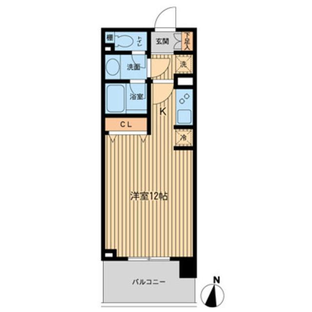ドゥーエ横濱台町(ワンルーム/1階)の間取り写真