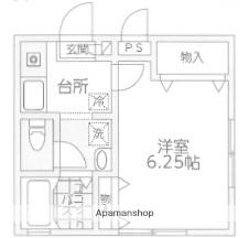 ウエストハウス(1K/2階)の間取り写真