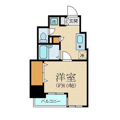 ヴェルト五反田西(1K/2階)の間取り写真