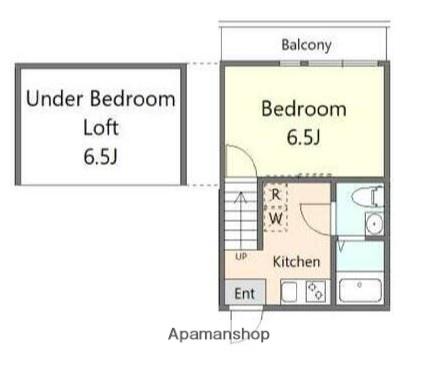 M&M鶴見(1K/2階)の間取り写真