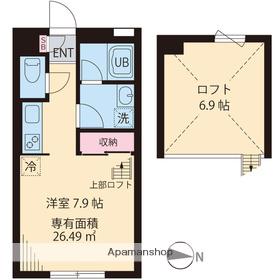 桜森スクエアⅠ(ワンルーム/2階)の間取り写真