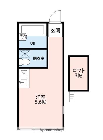 ウインズ和田(ワンルーム/1階)の間取り写真