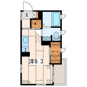 野毛パース(ワンルーム/2階)の間取り写真