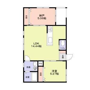 グレイスコート茅ヶ崎(1SLDK/2階)の間取り写真