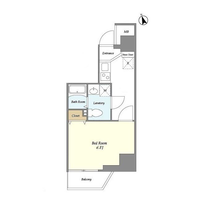 グランカーサ大森海岸(1K/6階)の間取り写真