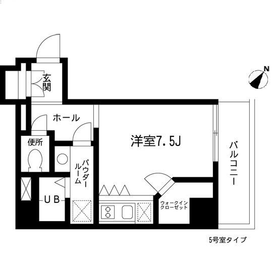 グロースメゾン新横浜(1K/7階)の間取り写真