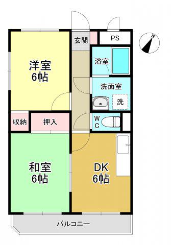 ファミール柿の木台 3階階 間取り