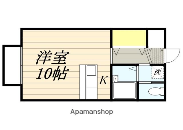 プレサージュ(ワンルーム/1階)の間取り写真