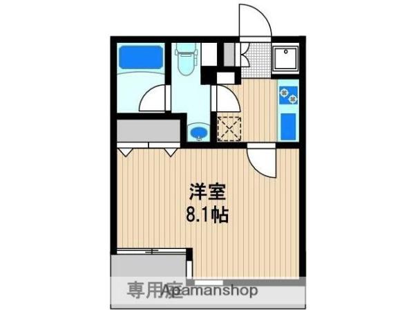 ジュリー・ムーⅢ(1K/1階)の間取り写真