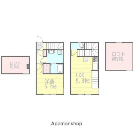 セレステ長津田(1LDK/1階)の間取り写真