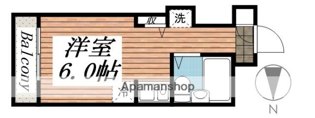 コンフォート長津田(ワンルーム/3階)の間取り写真