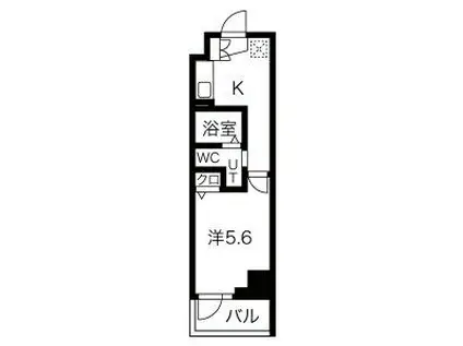 LEXE横濱阪東橋II(1K/6階)の間取り写真