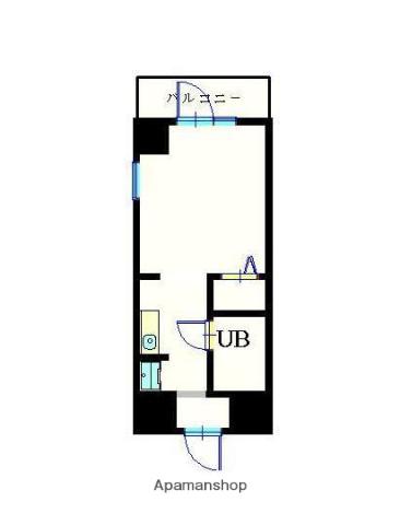 ウインベルソロ西谷第2(ワンルーム/6階)の間取り写真
