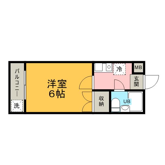 エスポワール柿生(1K/2階)の間取り写真