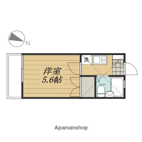 辻堂ニューエスタ21(1K/1階)の間取り写真