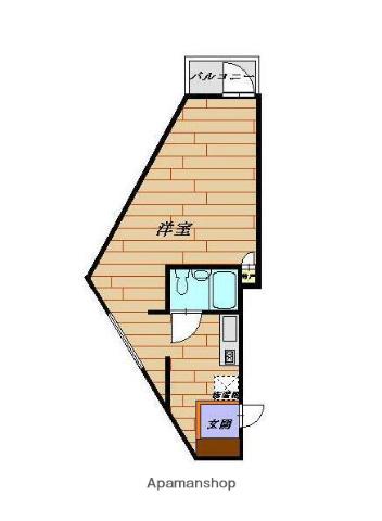 アトリウムビル(1K/3階)の間取り写真